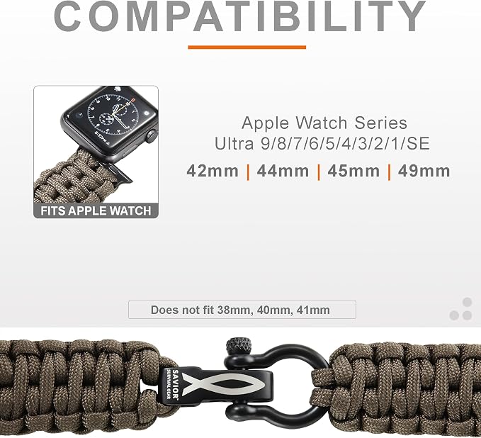 Savior Survival Gear Paracord Watch Band - Image 3