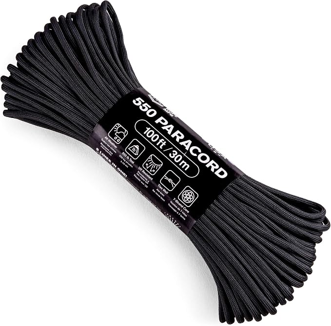 Atwood Rope MFG 550 Paracord 100 Feet 7-Strand Core Nylon Parachute Cord by AtwoodRopeMFG