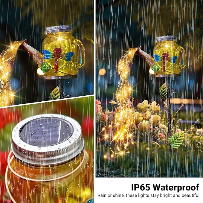 SRNPMIU Solar Watering Can Light, Yard Outdoor Decor Lights, IP65 Waterproof - Image 4