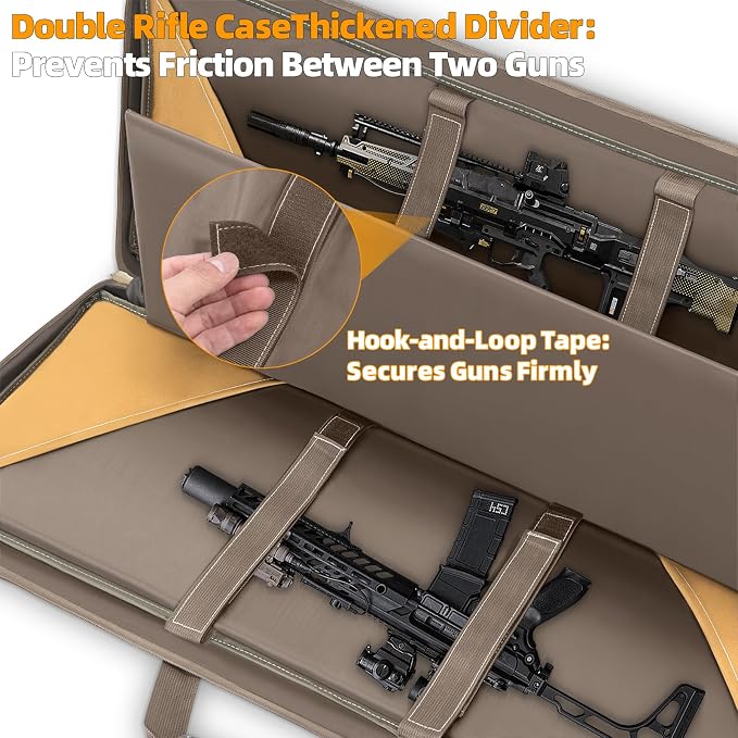 TORIBIO Double Rifle Case Soft Bag 32" 34" 36" 42" 46" 48'' 51“ 55” Gun Case - Image 3