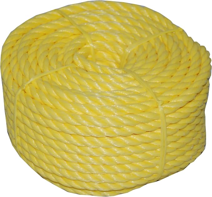 T.W Evans Cordage 31-063 3/4-Inch by 50-Feet Twisted Yellow Polypro Rope by T.W+.+Evans+Cordage+Co.