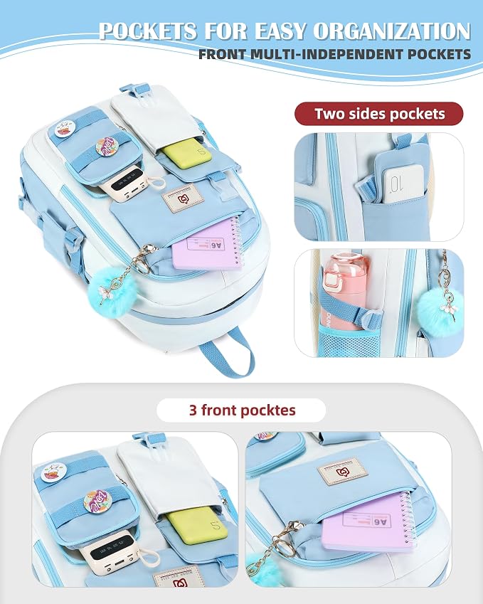 Hidds Laptop Backpacks 15.6 Inch School Bag Elementary Middle High College - Image 4