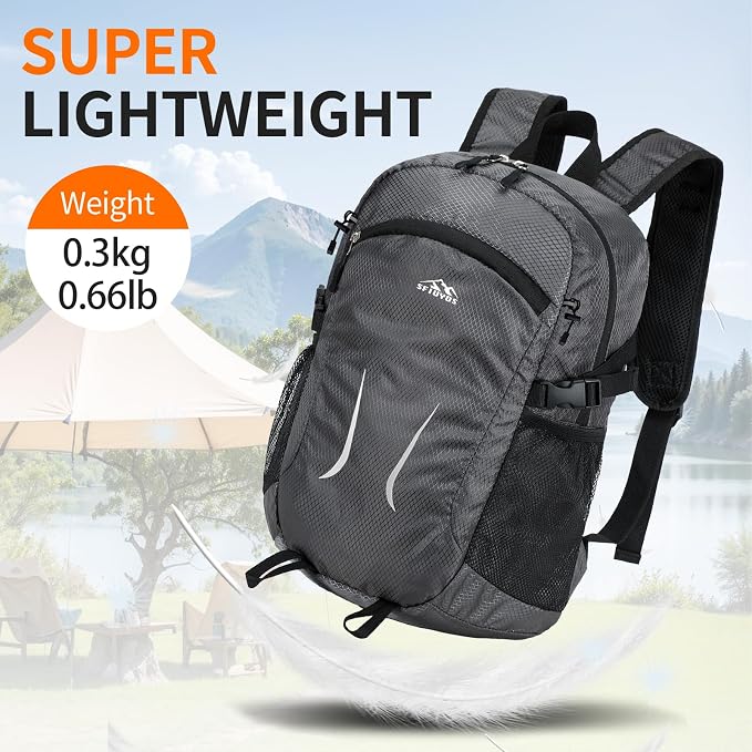 Small Hiking Backpack 35L Travel Lightweight Hiking Packable Daypack - Image 6