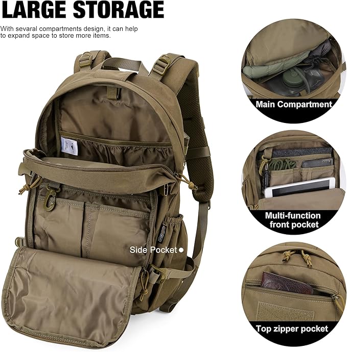 Mardingtop Small Tactical Backpack, Molle Hiking Backpack - Image 5