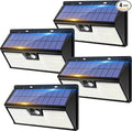 4 Pack Solar Lights Outdoor Motion Sensor, 318 LED Waterproof Fence Light by Vighep