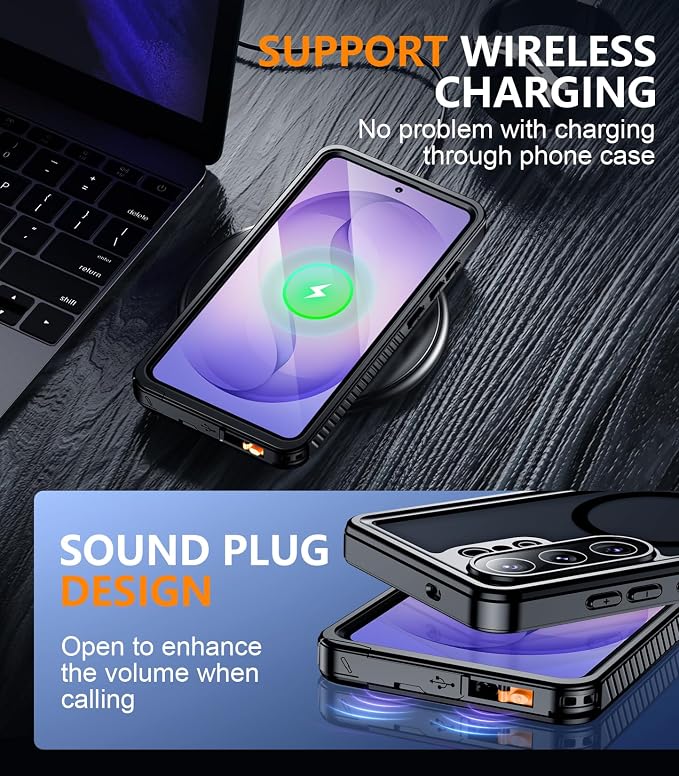 Temdan Designed for Samsung Galaxy S26 Ultra Case Waterproof, Built-in Lens & - Image 7