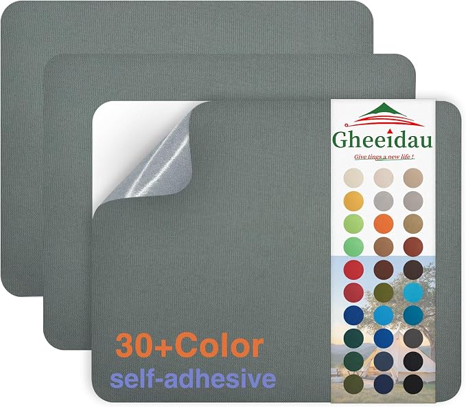 Gheeidau Canvas Repair Patch 9×11 Inch 3Pcs Waterproof Self-Adhesive Fabric by Givethingsanewlife