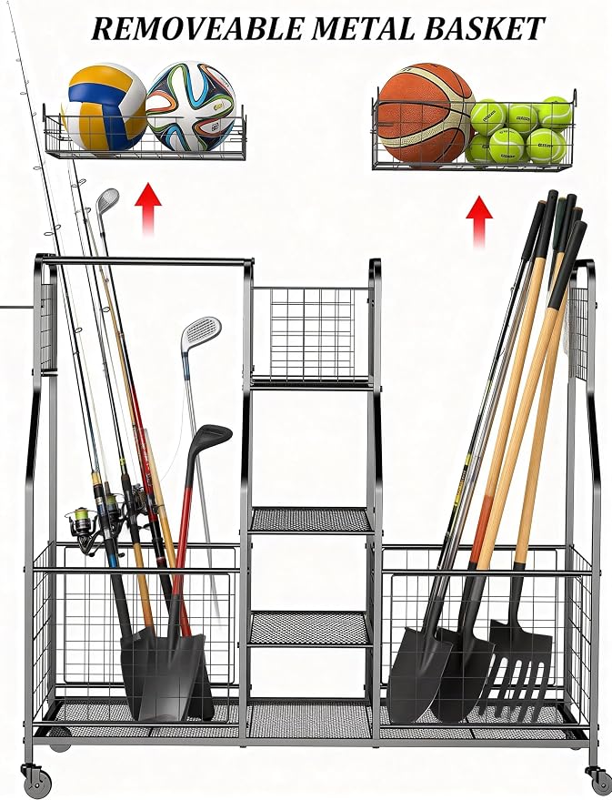 Garage Sports Equipment Organizer - Image 3