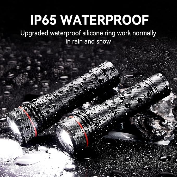 WdtPro Rechargeable Flashlights High Lumens, 1 Pack 10H Long Lasting Super - Image 5