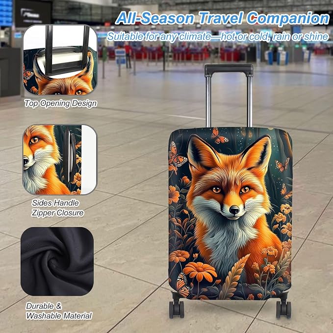 Luggage Cover Protector for 26-28 Inch Suitcases, TSA Approved Elastic Travel - Image 3