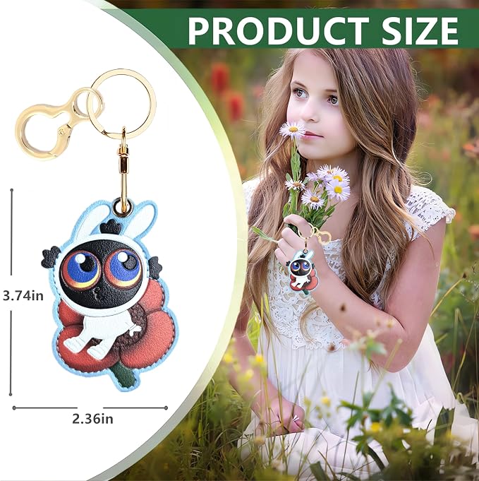 Leather Keychain Holder Case Compatible - Image 2