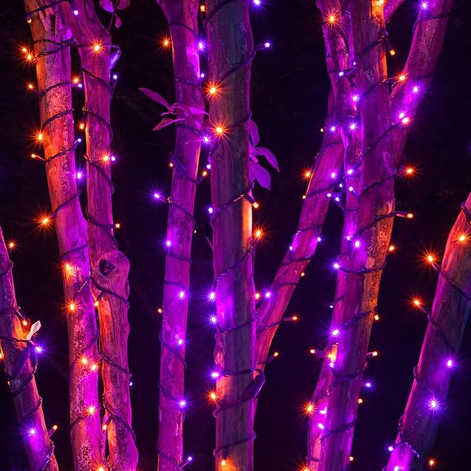 DAZZLE BRIGHT Halloween 300 LED String Lights, 100FT String Lights - Image 5