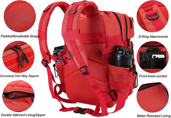 LHI Military Tactical Backpack for Men and Women 45L Army 3 Days Assault Pack - Image 4