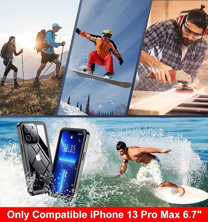 SPIDERCASE Only Designed for iPhone 13 Pro Max Case Waterproof, Built-in Lens & - Image 8