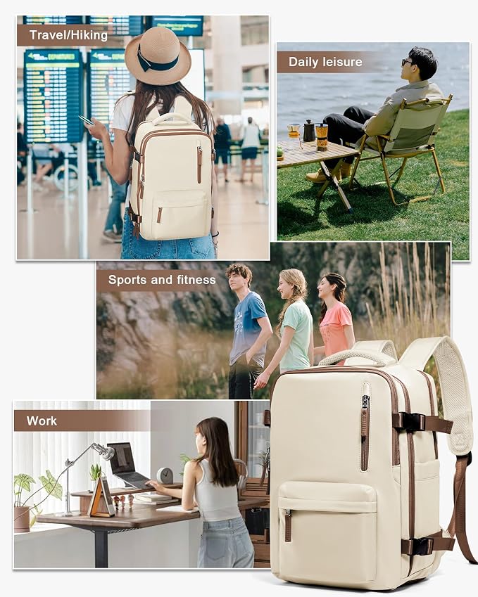 WONHOX Large Travel Backpack Carry on Flight Approved Laptop Work Business - Image 7