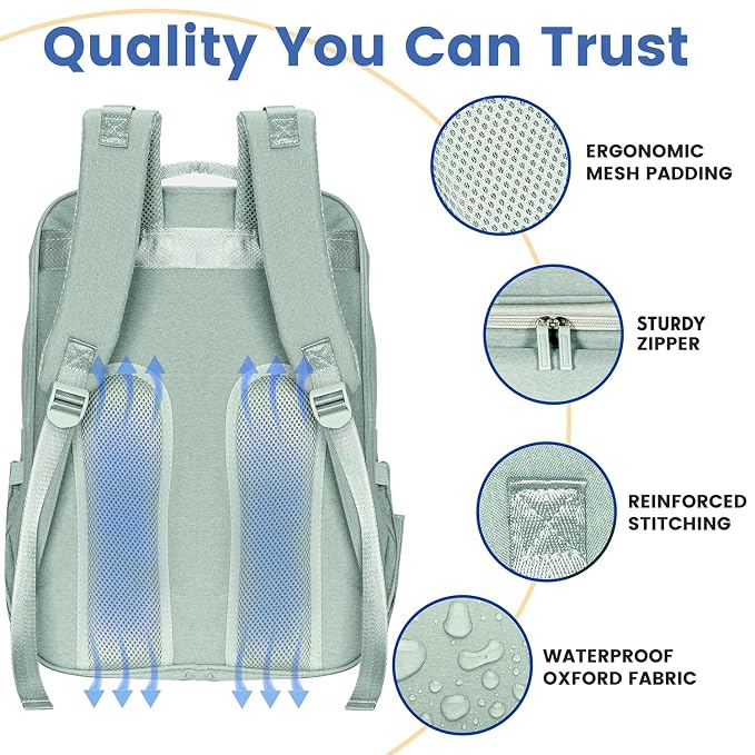 PILLANI Baby Diaper Bag Backpack - Image 6