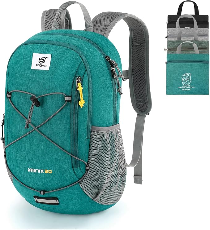 SKYSPER Foldable Small Backpack – 20L Lightweight Hiking Daypack by SKYSPER