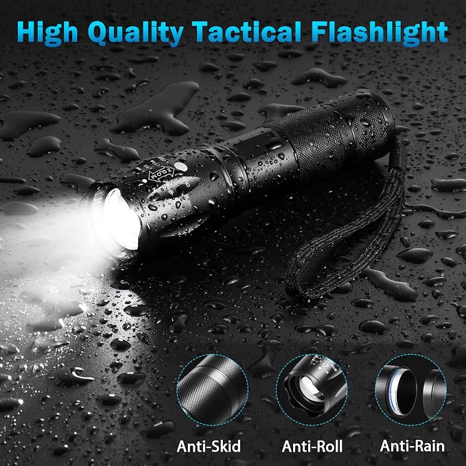 12Pack LED Flashlights High Lumens, 5Mode Tactical Flashlight - Image 5