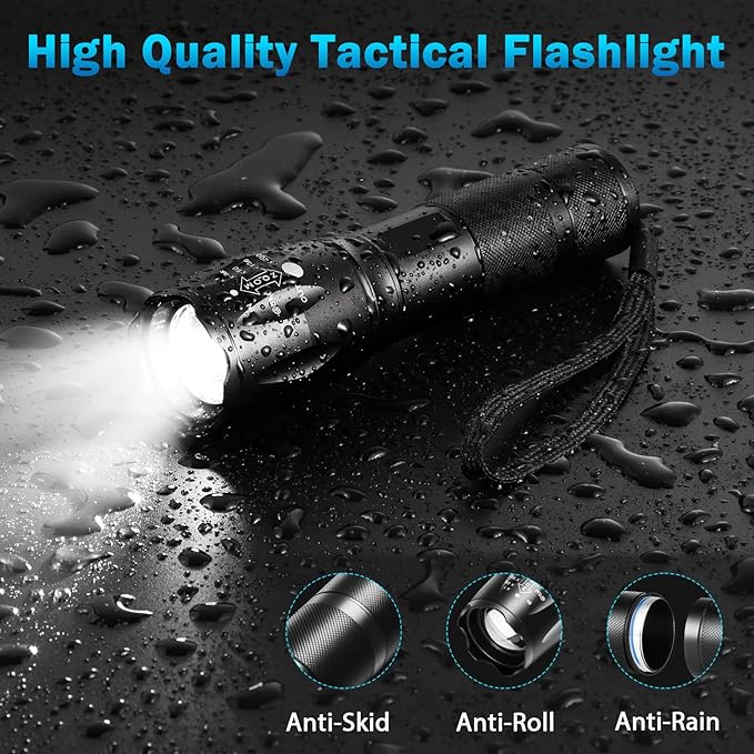 6Pack LED Flashlights High Lumens, 5Mode Tactical Flashlight - Image 6