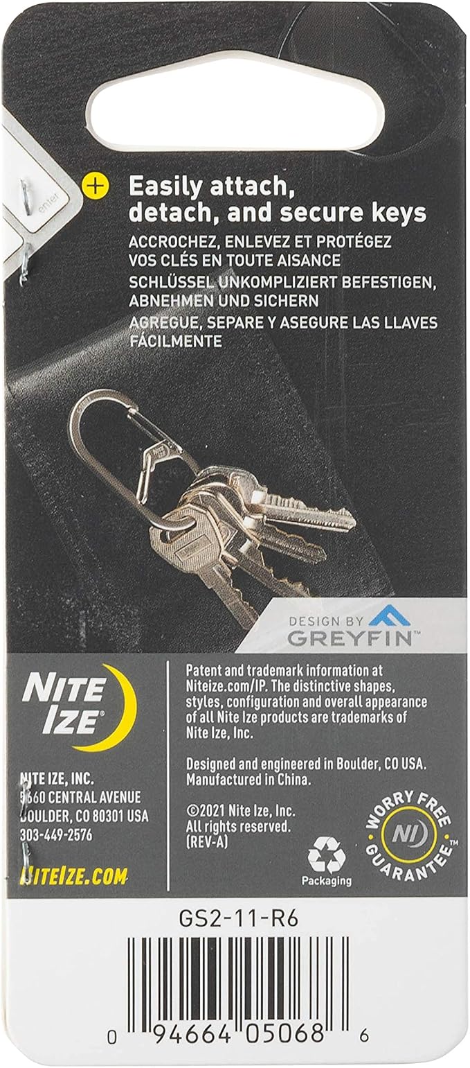 Nite Ize GS2-11-R6 G-Series Dual Chamber Carabiner, Size #2 2-Pack, Stainless - Image 7