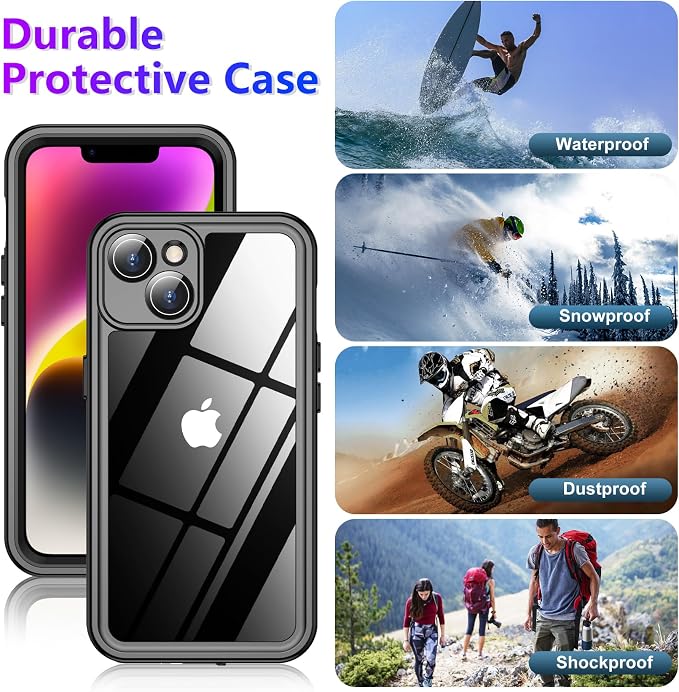 Red2Fire 2024 New for iPhone 14 Case Waterproof, Phone Case for iPhone 14 6.1" - Image 6