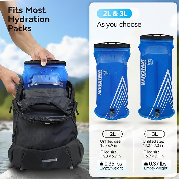 MARCHWAY Lightweight TPU Hydration Bladder 2L/3L - Image 5