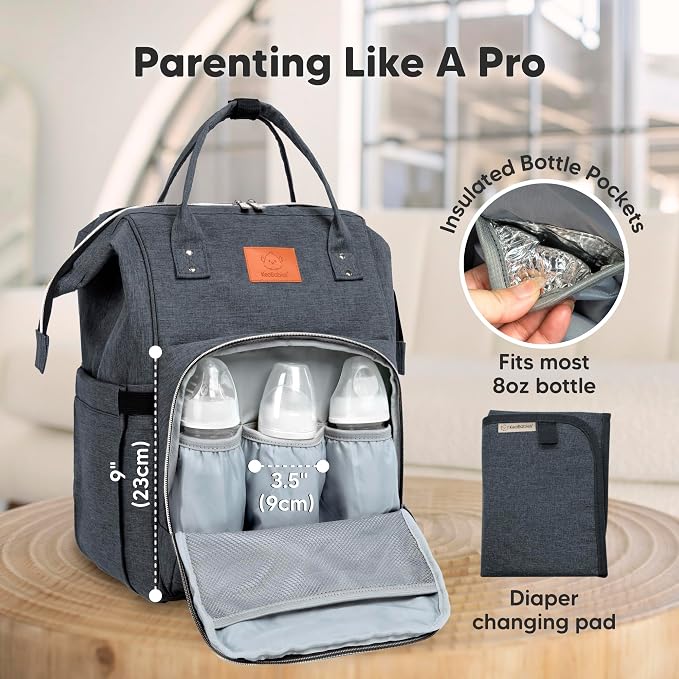 KeaBabies Baby Diaper Bag Backpack - Image 4