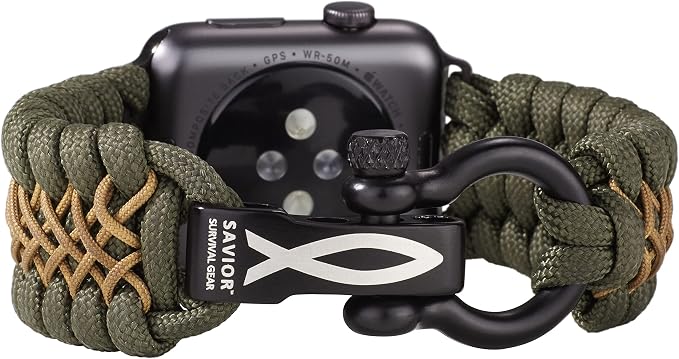 Savior Survival Gear Paracord Watch Band, Compatible by SaviorSurvivalGear