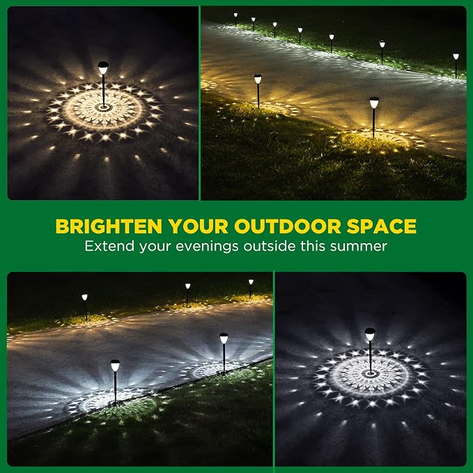 URAGO Super Bright Solar Lights Outdoor Waterproof-10 Pack, Dusk to Dawn Up to - Image 3