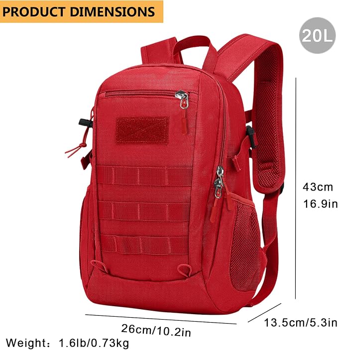 ArcEnCiel 10L/20L Mini X-Small Tactical Backpack MOLLE Daypack Gear Pack - Image 2