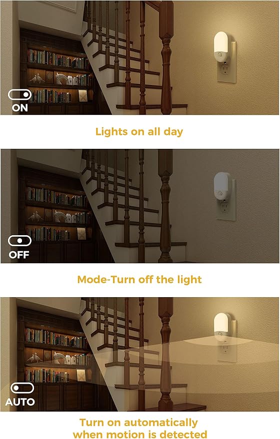 L LOHAS LED Motion Sensor Night Light, Motion Activated Night Light, 3000K Warm - Image 6