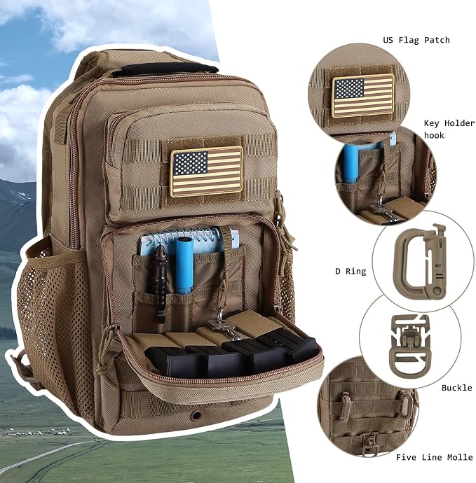 Rover Sling Pack Tactical Shoulder Sling Bag Backpack - Image 4
