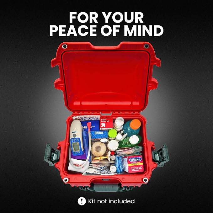 NANUK 908 Waterproof First Aid Box Empty – Durable, Medical First Aid Organizer - Image 3