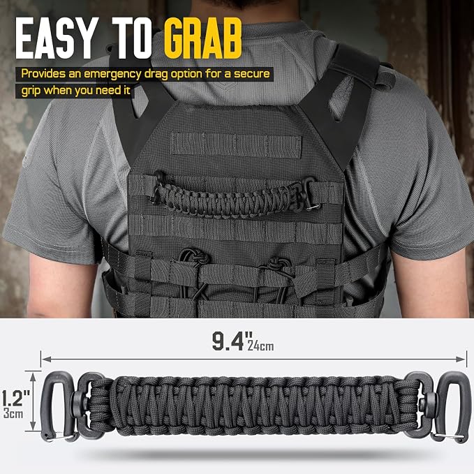 Tactical Paracord Handle，9-core Weaving Paracord Strap - Image 2