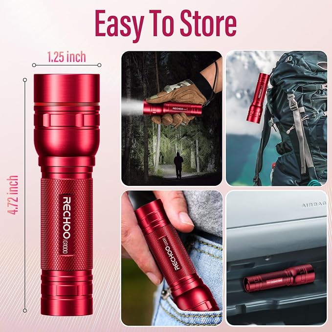 RECHOO Rechargeable Flashlights High Lumens, G1000 Super Bright Flash Light - Image 6
