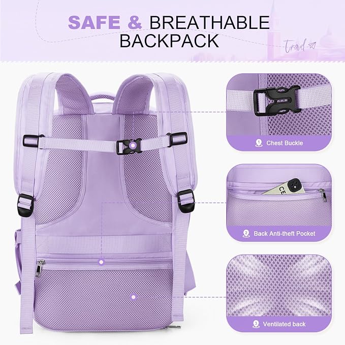 Maelstrom Travel Backpack for Women Men, 25L Laptop Backpack Fits 15.6-Inch - Image 8