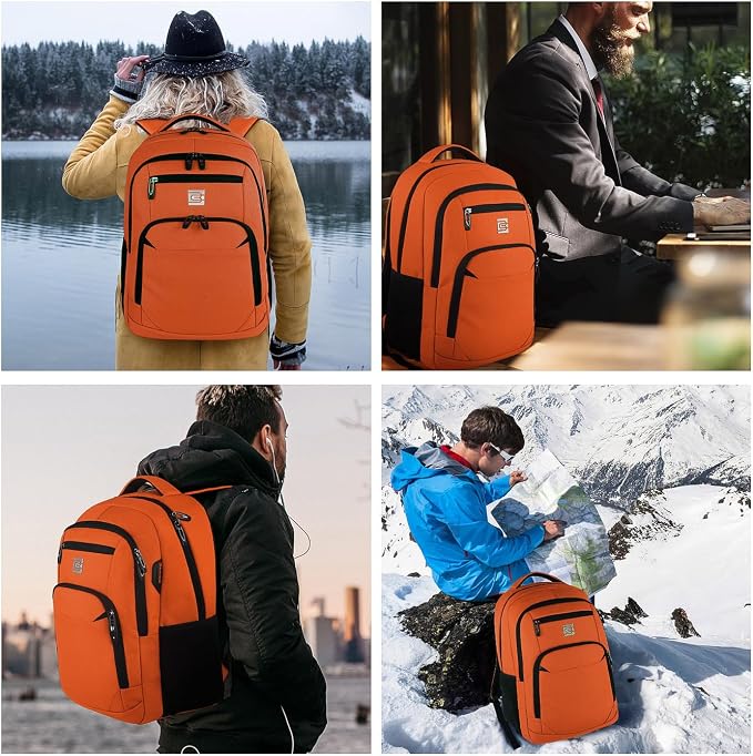 Volher Laptop Backpack, Business Travel Anti Theft Slim Durable Laptops Backpack - Image 7