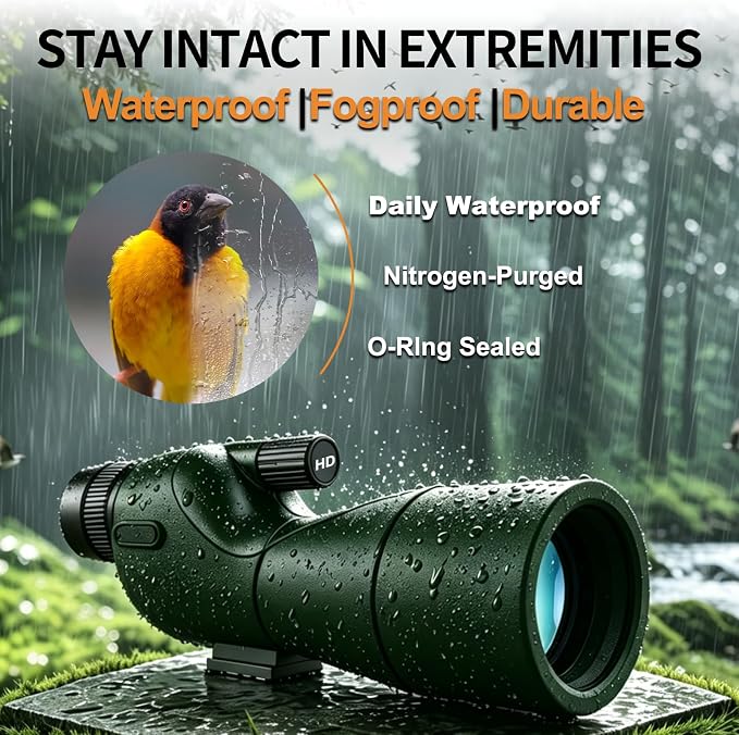 Monocular Telescope with Tripod, Bird Watching Gifts - Image 4