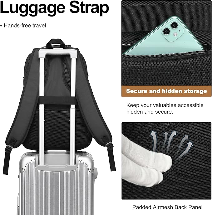 Boavan Laptop Backpack for men, 17.3 inch Laptop Bag - Image 4