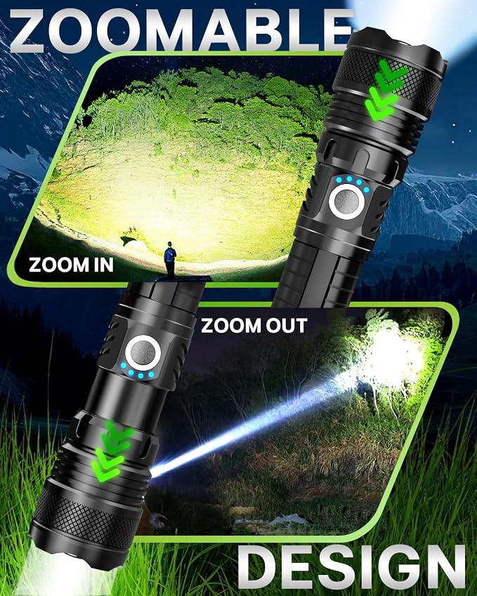 Victoper LED Flashlights, High Powered High Lumens Super Bright Tactical - Image 4