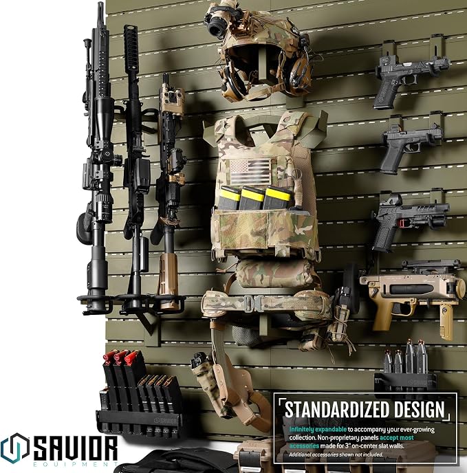 Savior Equipment Wall Rack System Tactical Helmet Attachment Gear Wall Mount - Image 4