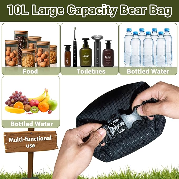 Bear Bag Hanging Kit, 10L Waterproof Bear Bags - Image 7