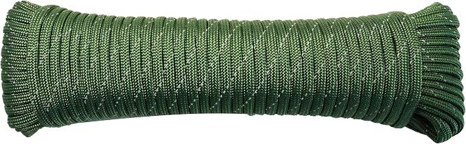 Paracord Rope, Reflective III Parachute Cord 7 Strand Core 550lb, 50ft Army by LUOPUTUO