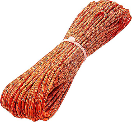 1.8mm Fluorescent Reflective Guyline Tent Rope Camping Cord Paracord, 65 Feet by ThreeBulls