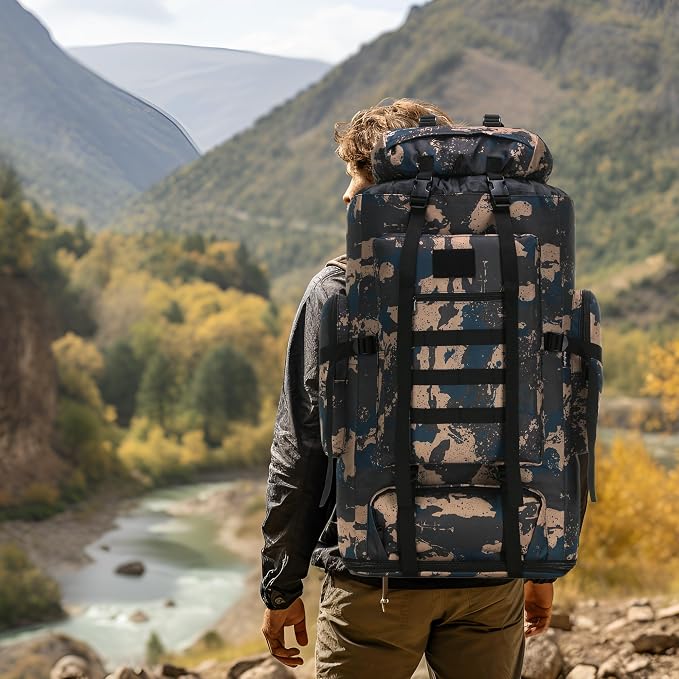 Hiking Backpack for Men 70L/100L Camping Backpack Military Rucksack Molle 3 - Image 7