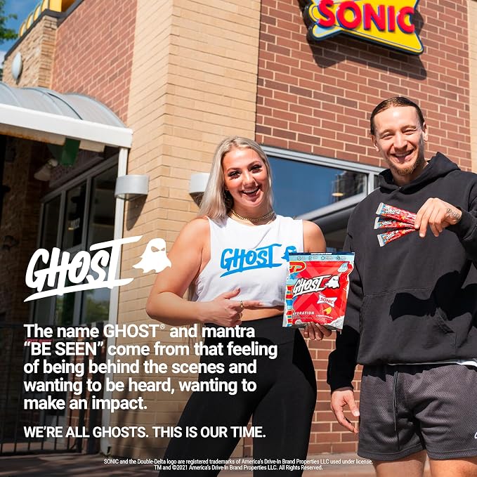 GHOST Hydration Packets, Sonic Cherry Limeade, 24 Sticks, Electrolyte Powder - Image 6