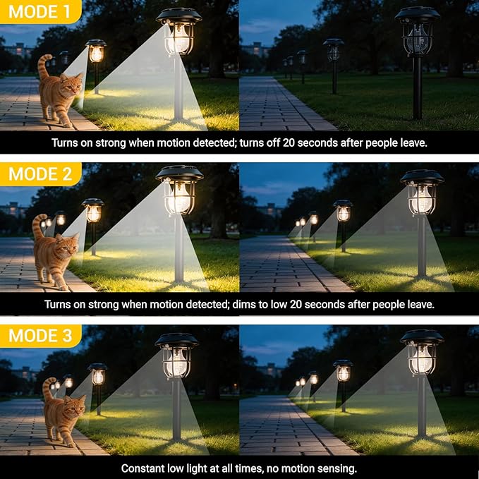 Solar Lights Outdoor, 8 Pack Waterproof LED Pathway Lights - Image 6