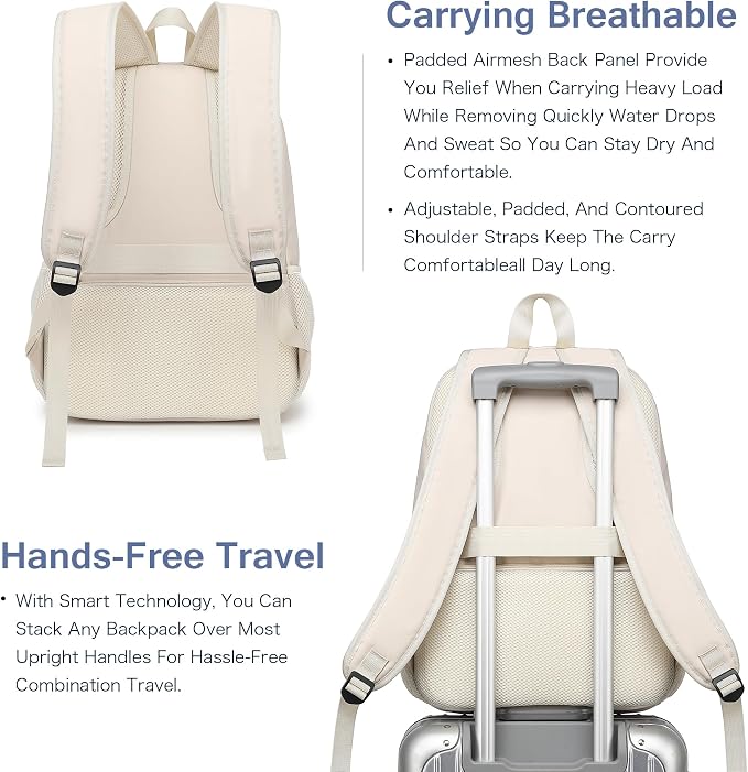 Boavan Laptop Backpack for women, 15.6 inch Laptop Bag - Image 4