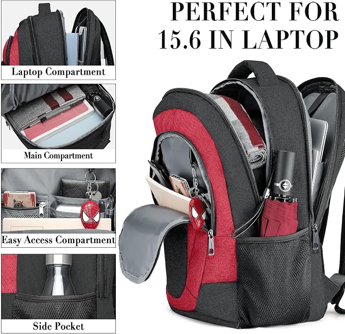 BIKROD Travel Laptop Backpack for Woman and Men, School Backpack for Teens - Image 2
