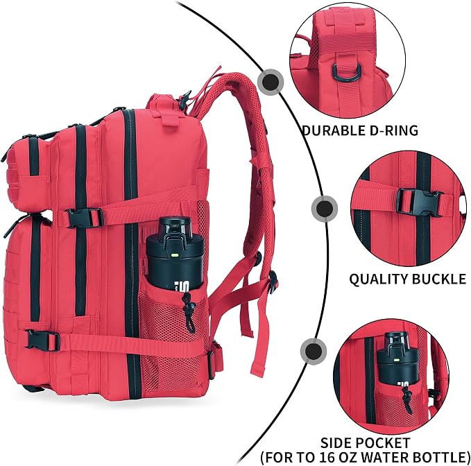 Lovelinks21 25L Military Tactical Backpack Small Assault Pack Molle Daypack - Image 5